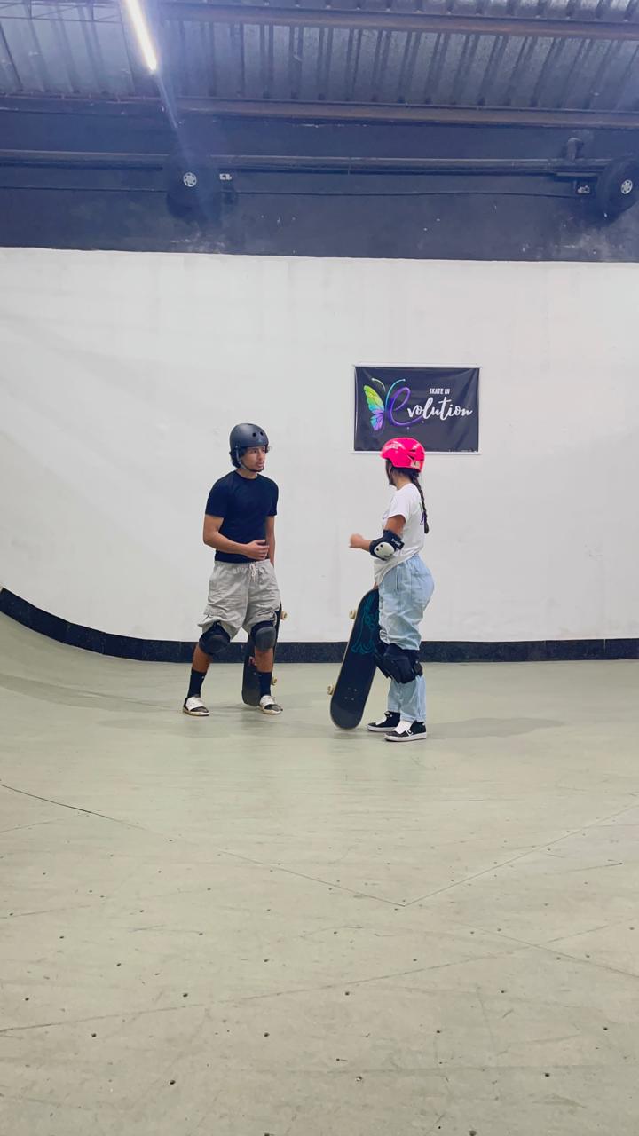 Aula com instrutor na pista