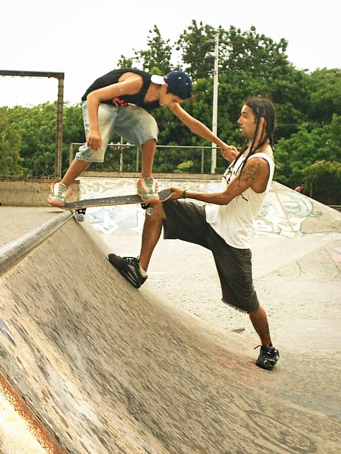 Sessão de dia na pista de concreto